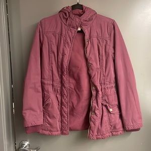 Burgundy Hooded Winter Jacket